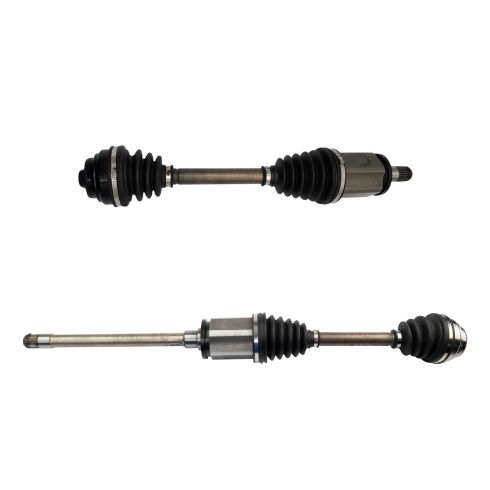 Bmw Front Driver Passenger Side 2 Piece Cv Axle Shaft Set Trq Csa