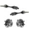 01-04 Dodge Dakota; 01-03 Durango (RWAL) Front CV Axle Shaft & Hub Assembly Kit