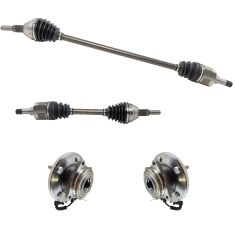 08-10 Grand Caravan, Town Country 3.3L Front CV Axle Shaft & Hub Assembly Kit (4
