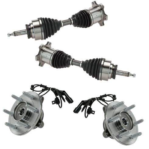 03-06 Expedition, Navigator Front Outer CV Axle Shaft & Hub Assembly Kit (4pc)