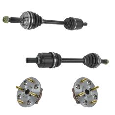 90-93 Honda Accord w/MT Front Outer CV Axle Shaft & Hub Assembly Kit (4pc)