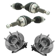 06-10 Hummer H3; 09-10 H3T Front CV Axle Shaft & Hub Assembly Kit (4pc)