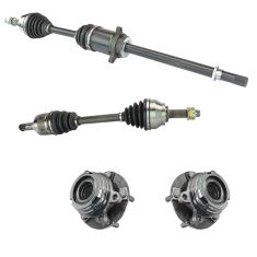 03-07 Nissan Murano FWD Front CV Axle Shaft & Hub Assembly Kit (4pc)