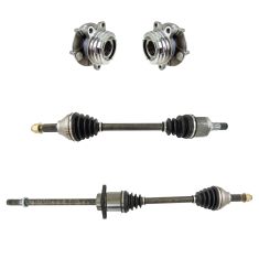 11-15 Nissan Quest  Front CV Axle Shaft & Hub Assembly Kit (4pc)
