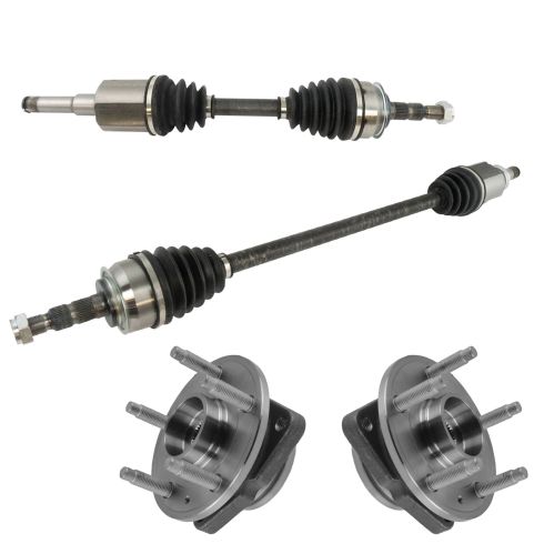 11-12 Chevy Cruze 1.4L AT Front CV Axle Shaft & Hub Assembly Kit (4pc)