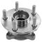 Front Knuckle Hub and Axle Kit 6pc