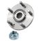 CV axle pair rear, wheel hubs, bearings