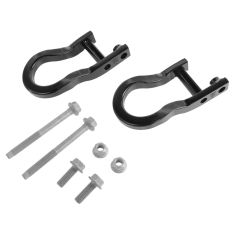 07-15 Silverado, Sierra New Body Front Bumper Mounted Recovery Tow Hook Package PAIR (GM)