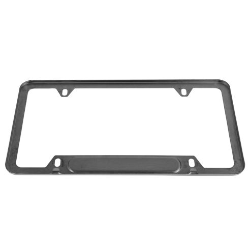 Genuine Mercedes-Benz AMG License Plate Frame - Slim Line Black Stainless Steel (Part Q6880138) 4 thumbnail image
