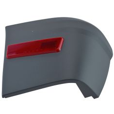 10-13 Ford Transit Connect Torque Gray Rear Bumper End Cap Cover w/Red Reflector LR (Ford)