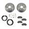 Brake Pad & Rotor Kit SEMI-METALLIC with Parking Brake Shoes & Hardware