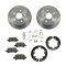 Brake Pad & Rotor Kit CERAMIC with Parking Brake Shoes & Hardware