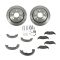 Brake Pad & Rotor Kit SEMI-METALLIC with Parking Brake Shoes & Hardware