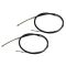 96-9/98 VW Jetta; Golf w/ Rear Drums; 95-99 Cabrio Rear Parking Brake Cable Pair