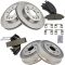 05-08 Chevy Silverado 1500, GMC Sierra 1500 6 Lug Front & Rear Ceramic Pad, Rotor & Drum Kit