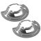 99-04 Ford F250SD-F550SD; 00-05 Excursion w/4WD Front Axle Disc Brake Dust Shield PAIR (Ford)