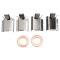 Front & Rear Replacement Caliper Set