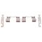 Front & Rear Replacement Caliper Set