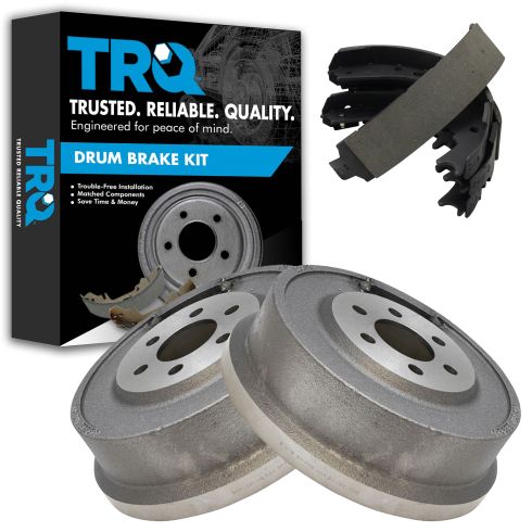 00-02 Dodge Dakota w/11 Inch Drum; 98-02 Durango Rear Brake Drum & Shoe Kit