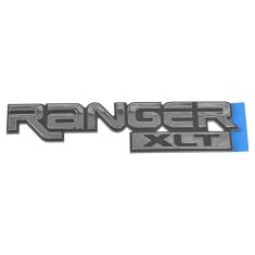 89-05 Ranger XLT Frt Fender Mtd Chrome & Black ~RANGER XLT~ Logoed Adhesive Nameplate LF = RF (Ford)
