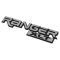 89-05 Ranger XLT Frt Fender Mtd Chrome & Black ~RANGER XLT~ Logoed Adhesive Nameplate LF = RF (Ford)