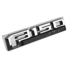 15-16 Ford F150 Chrome & Black ~F150 LARIAT~ Logoed Fender Mounted Nameplate Emblem LF (Ford)