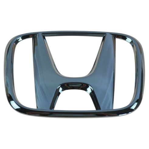 03-05 Accord 2DR; 07-08 Fit Grille Mounted Chrome ~H~ Logoed Clip on Style Nameplate Emblem (Honda)