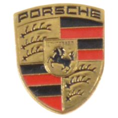 84-91 Porsche 928; 02-08 Porsche Multifit Colored ~Porsche Crest~ Logoed Key Fob Crest Emb (Porsche)