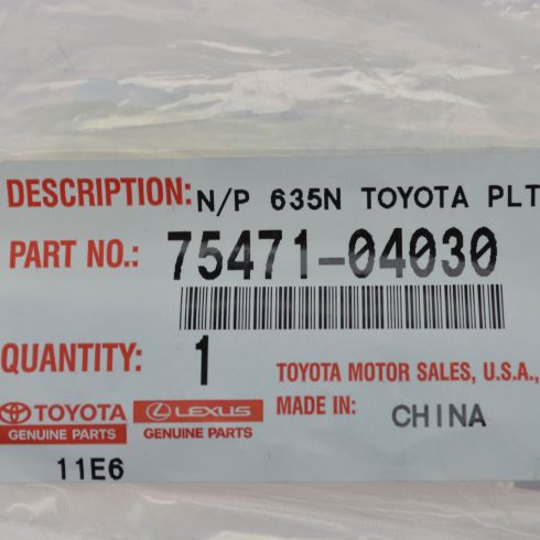 2005-15 Toyota Tacoma Tailgate Mounted Nameplate Toyota OEM 75471