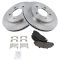 1997-04 Ford F150 Pickup Premium Posi Semi Metalli Pad & Rotor Kit Front for 4x4 W/ 5 Lug Wheels