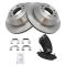 2002-05 Trailblazer Envoy Ascender Rainier Brake Pad & Rotor Kit Rear