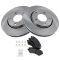 2001-05 Town & Country Caravan Voyager Brake Pad & Rotor Kit Front (Except Rear