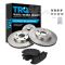 1992-01 Toyota Camry Brake Posi Metallic Pad & Rotor Kit Front for 15 Inch Wheels