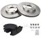 1992-01 Toyota Camry Brake Posi Metallic Pad & Rotor Kit Front for 15 Inch Wheels