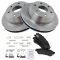 2001-04Chevy Cadillac GMC Rear Premium Posi Semi Metallic Brake Pad & Rotor Kit