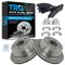 97-04 GM Truck SUV Rear Premium Posi Semi Metallic Brake Pad & Rotor Kit