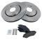 08-10 Chrysler Mini Van Premium Posi Ceramic Disc Brake Pad & Rotor Kit Front