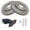 96-03 Honda Civic Front Premium Posi Ceramic Disc Brake Pad & Rotor Set