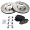 03-08 Matrix, Vibe, Corolla Front Posi Ceramic Brake Pad & Rotor Kit