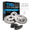 Front Premium Posi Metallic  Disc Brake Pad  & Rotor Set AX3296, AXMD503