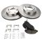 Front Premium Posi Ceramic Disc Brake Pad  & Rotor Set  AX3296, AXCD503