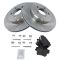 Rear Disc Brake Rotor & Premium Posi Ceramic Pad Set