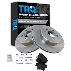 Rear Disc Brake Rotor & Premium Posi Ceramic Pad Set