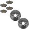 Front Disc Brake Rotor & Pad Set AX54014, AXMD678