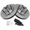 Front Disc Brake Rotor & Pad Set  AX54052, AXMD702