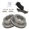 Rear Disc Brake Rotor & Pad Set  AX54073, AXCD802