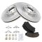 Front Disc Brake Rotor & Pad Set AX54142, AXCD1164