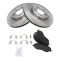 Front Metallic Disc Brake Pads & Rotor Set  AXMD866, AX31346