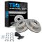 Rear Premium Posi Ceramic Disc Brake Pads & Rotor Set AXCD905,  AX31349