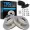 Rear Premium Posi Metallic Disc Brake Pads & Rotor Set AXMD905,  AX31349